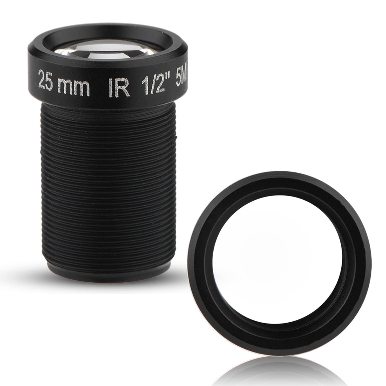Amazon.co.jp: 25mm CCTV カメラレンズスーパークリア 500万ピクセル 1